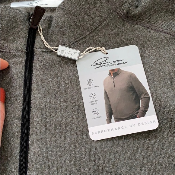 Greg Norman Quarter Zip Sweater/Pullover - Picture 3 of 8